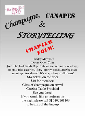 Champagne, Canapés and Storytelling