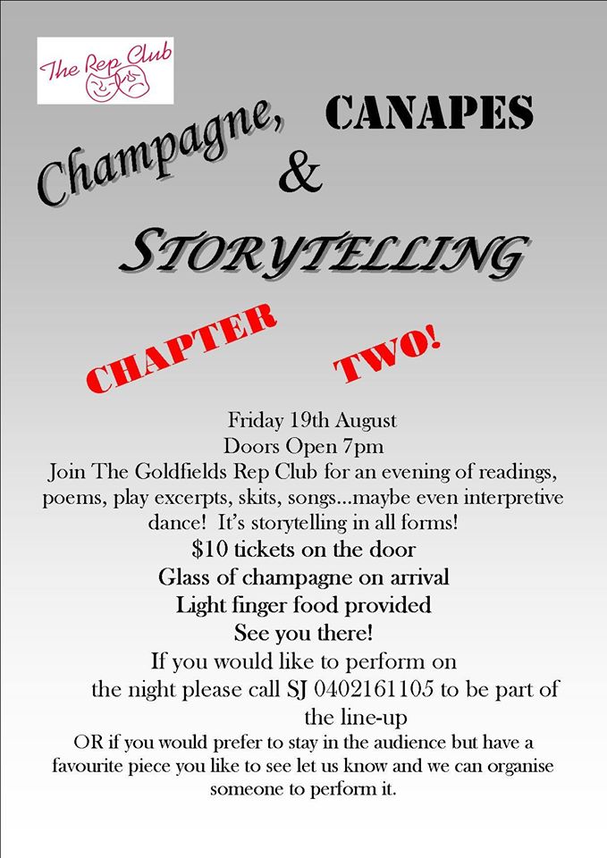 Champagne, Canapés and Storytelling